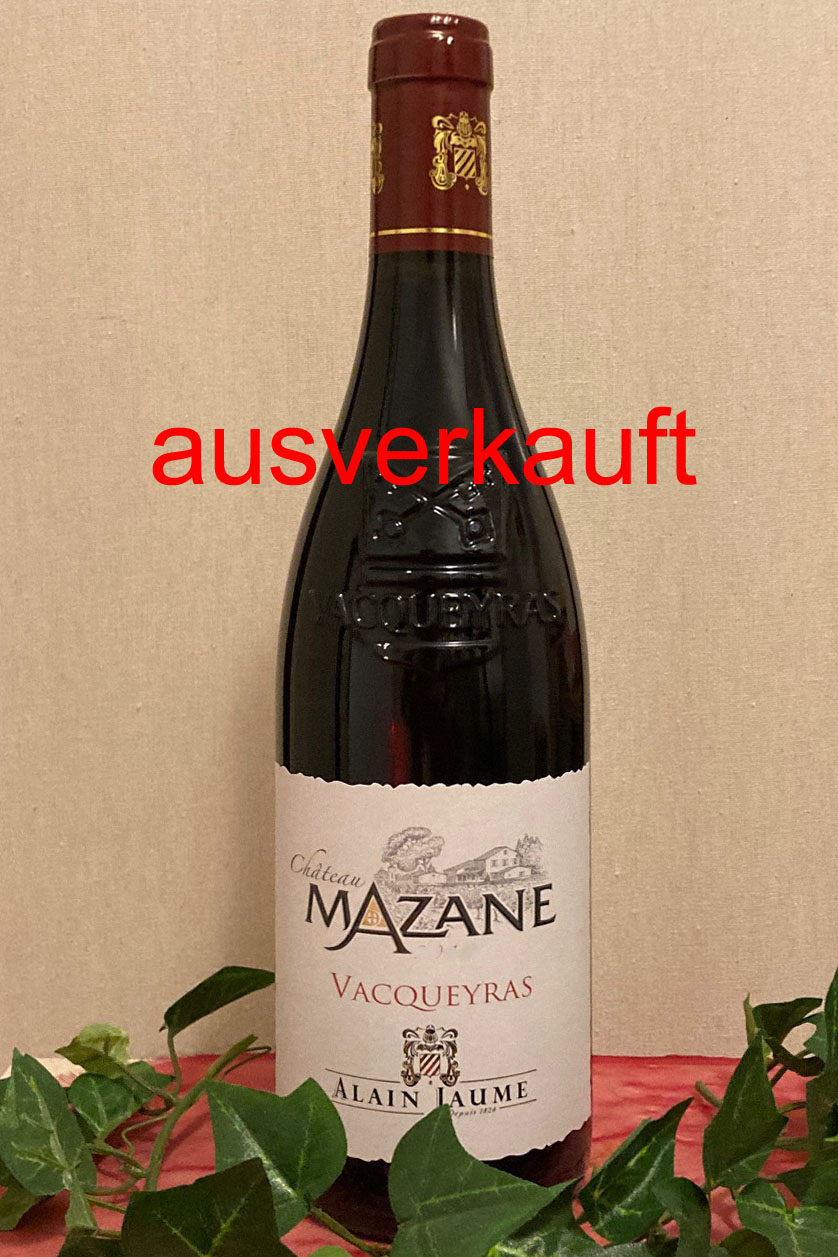 2018 Vacqueyras Château Mazane Bio, Alain Jaume/ Domaine Grand Veneur, südl. Rhone 