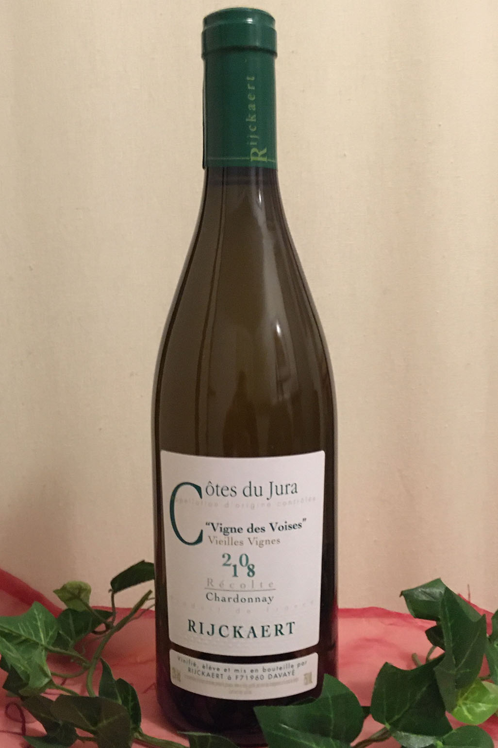 2018 Côte du Jura Vignes des Voises Chardonnay, Vins Rijckaert, Jura